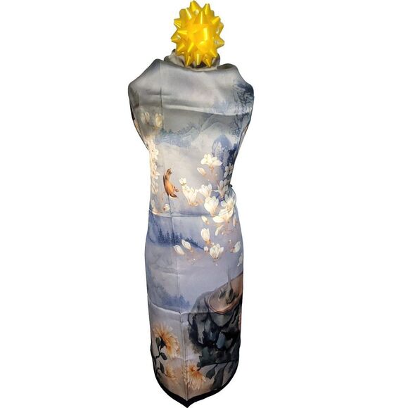 NEW Genuine 100% Mulberry Silk Double Sided Scarf 42"x42" Square Shawl 5842 - Picture 10 of 16